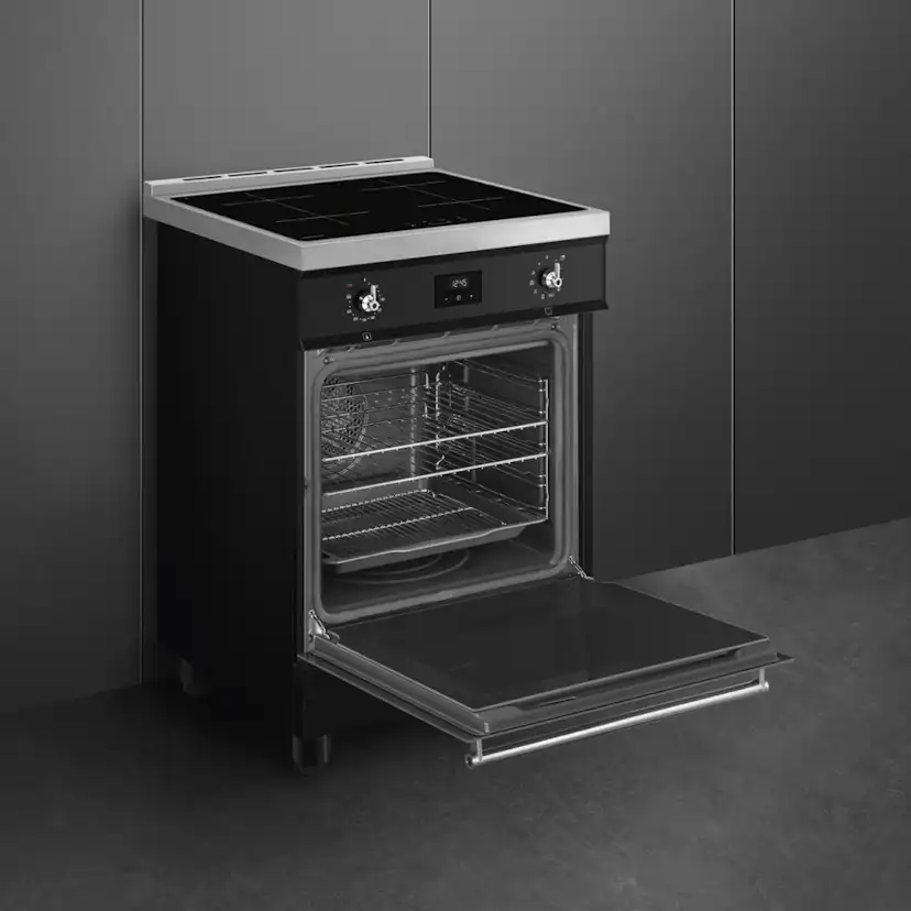 Induktionsspis Smeg C6IPBLT2 Svart Rostfritt Stål