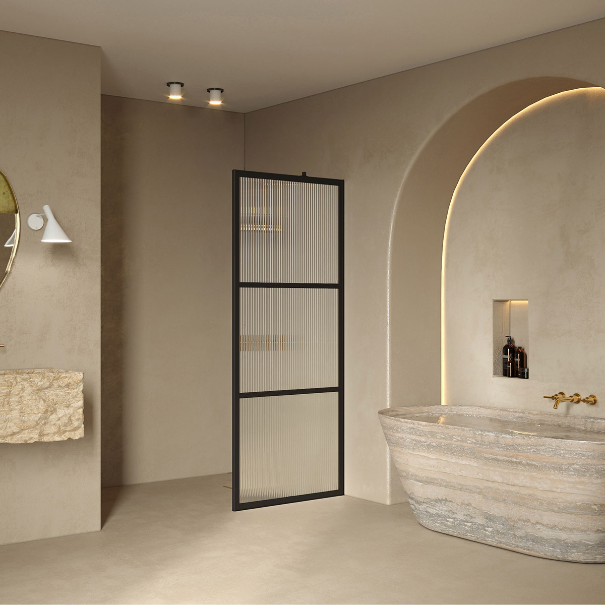 Duschvägg Hietakari Bläk 734 Tokyo Fast