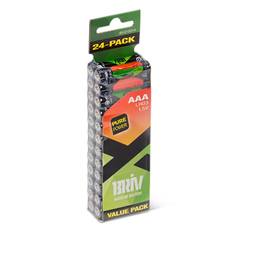 Batteri Briv AAA - 24-pack