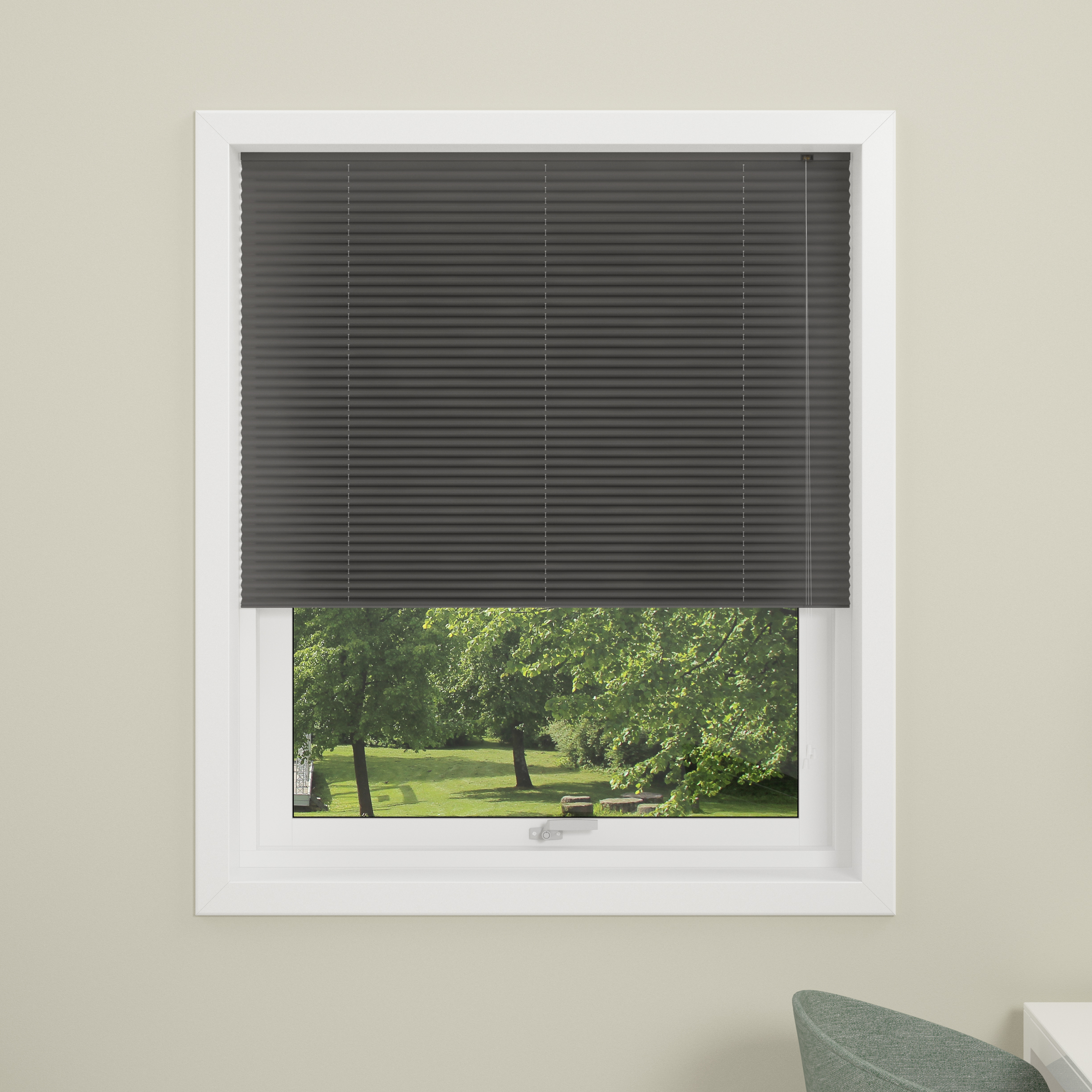 Plisségardin Debel London Ljusavskärmande