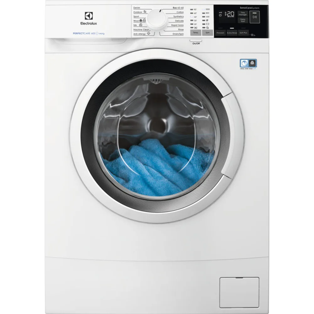 Frontmatad Tvättmaskin Electrolux EW6S540W34 Slim Kompakt med SensiCare System