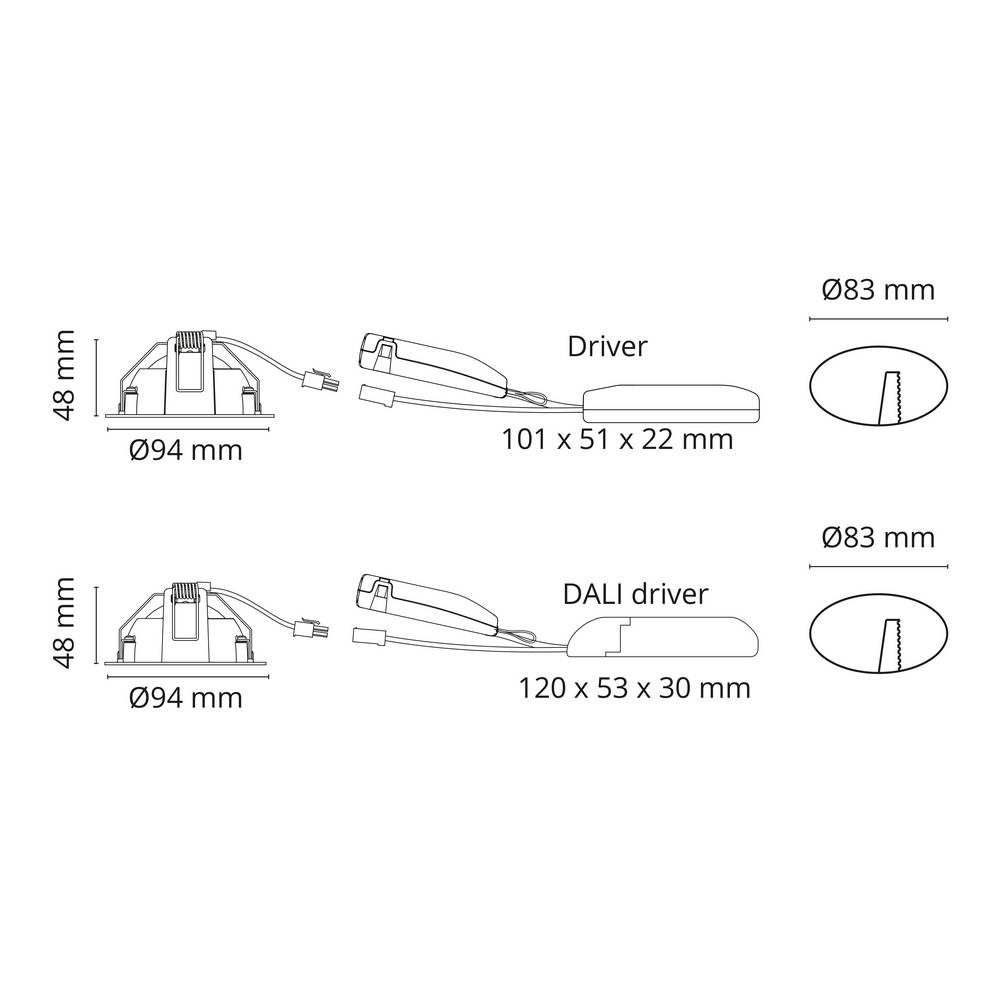 Downlight SG ARMATUREN Junistar Lux