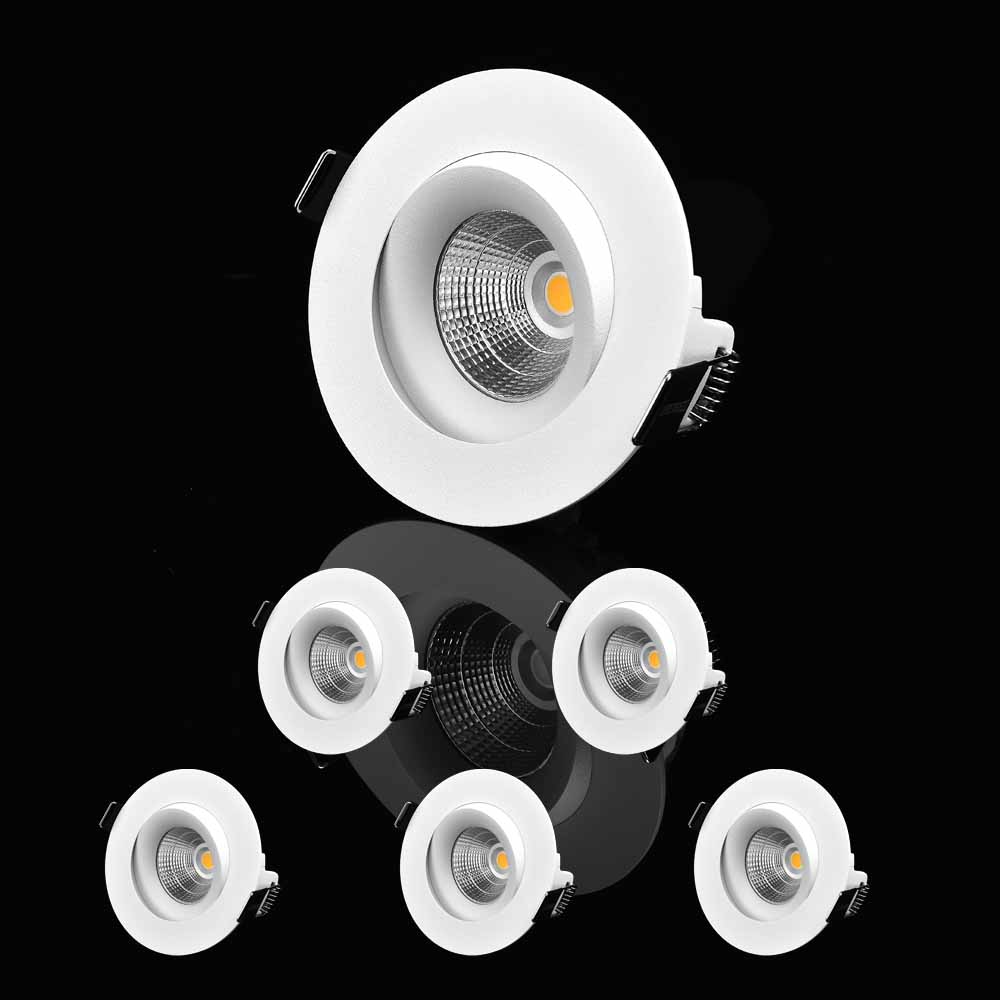 Downlight Designlight G6 Star Tilt 7W 6-p 2700 K