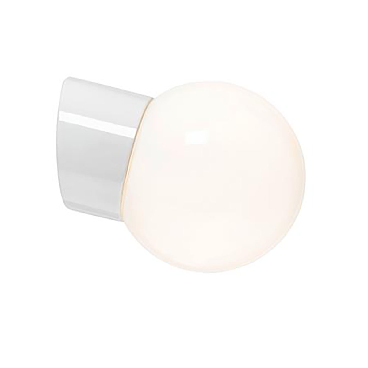 Vägglampa Ifö Electric Classic Glob Blank Sned IP54