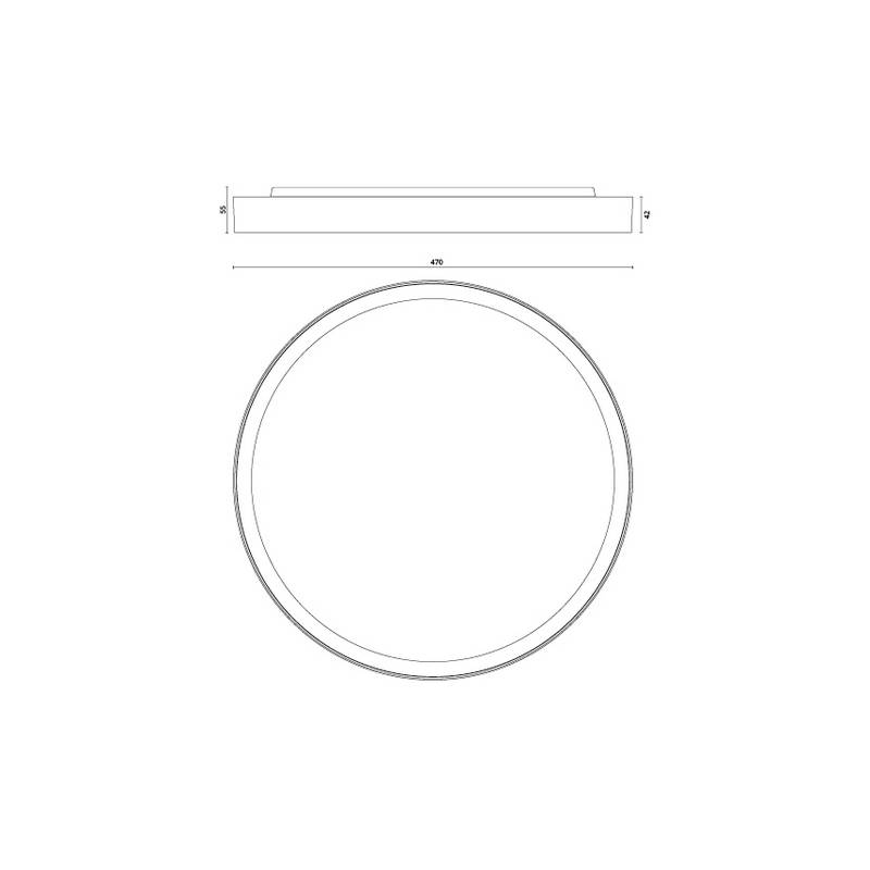 Taklampa SG ARMATUREN Arm Disc Vit 3000K med Sensor