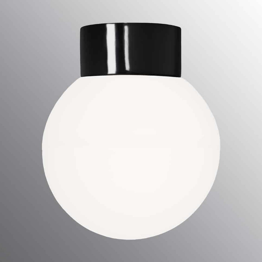 Vägg-/Taklampa Ifö Electric Classic Glob Opalglas IP54 Rak E27