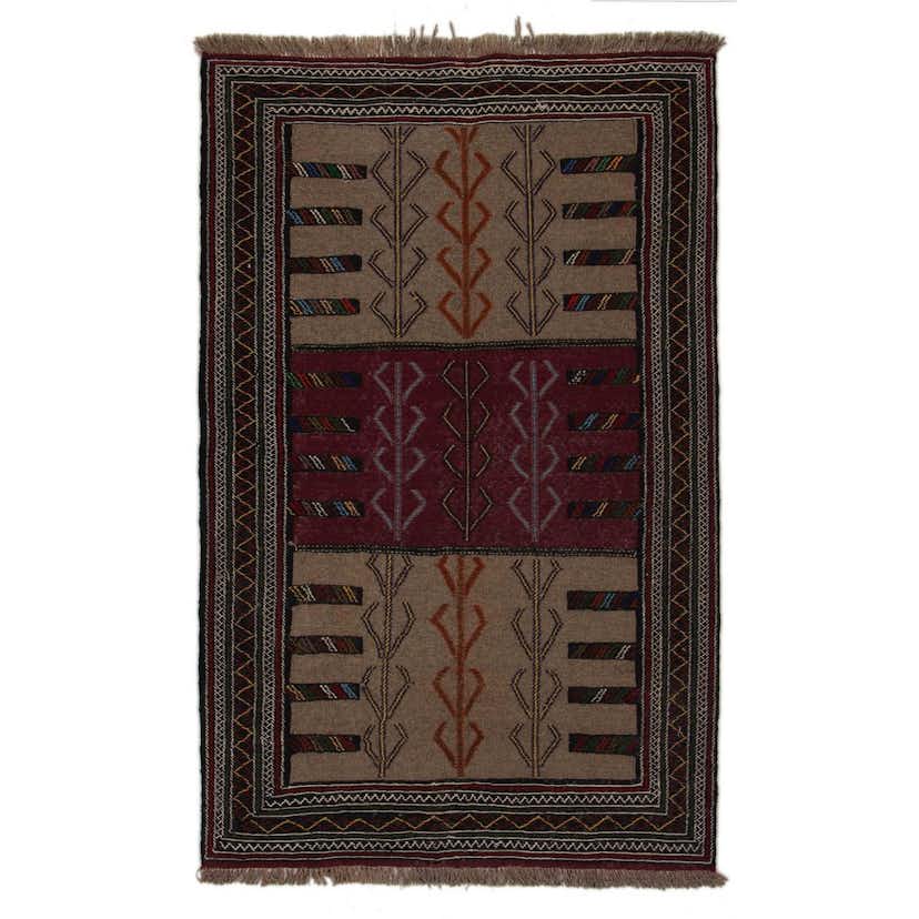 Persisk Nålmatta Arkiio Quchan Kelim Exklusiv 115x180