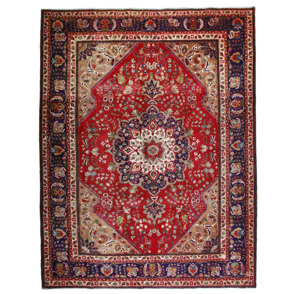 Persisk Matta Arkiio Tabriz Vintage Original 250x336