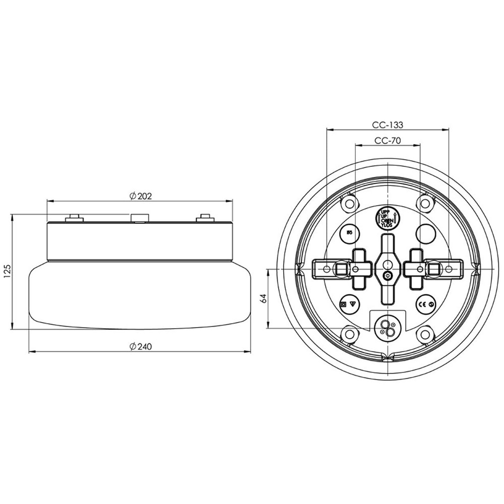 Vägg-/Taklampa Ifö Electric Classic IP44 Rak E27