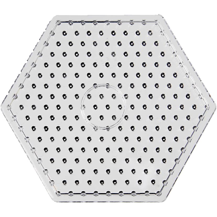 Pärlplattor Creativ Company Transparent Hexagon Jumbo 1 St