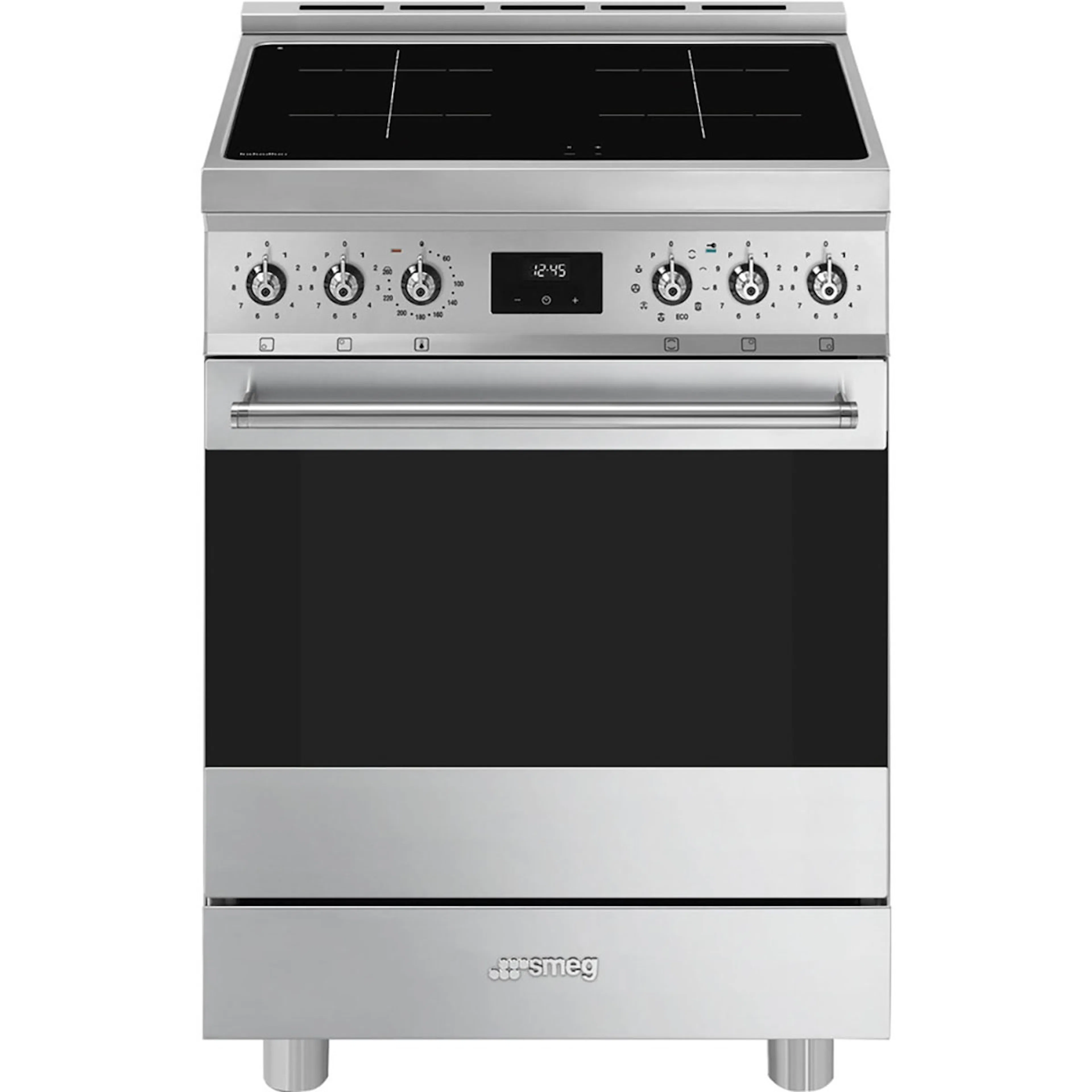 Induktionsspis Smeg C6IPXM2 Rostfri med Pyrolytisk Rengöring och Timerfunktion