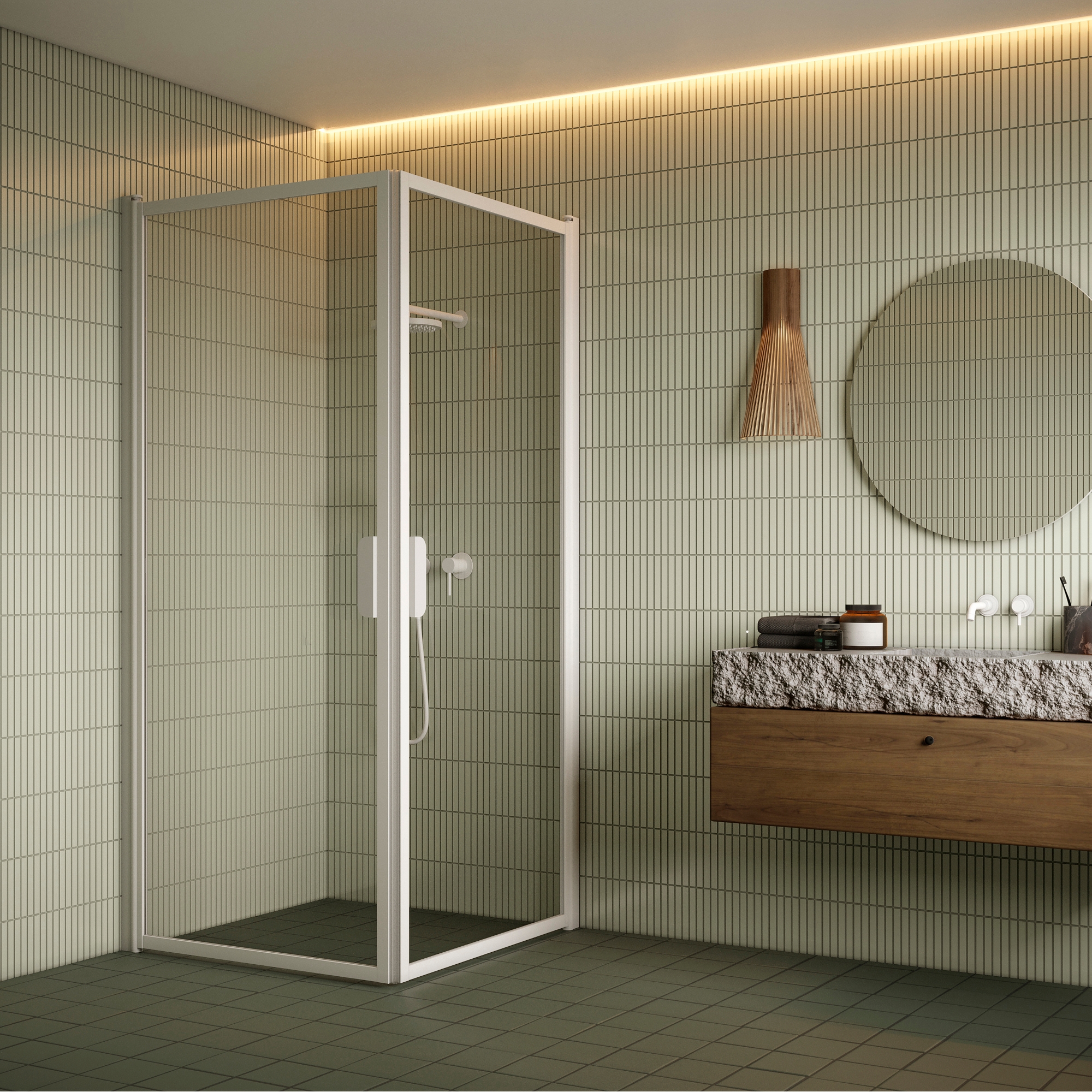 Duschhörn Hietakari Bläk 757 New York Vändbara Dörrar