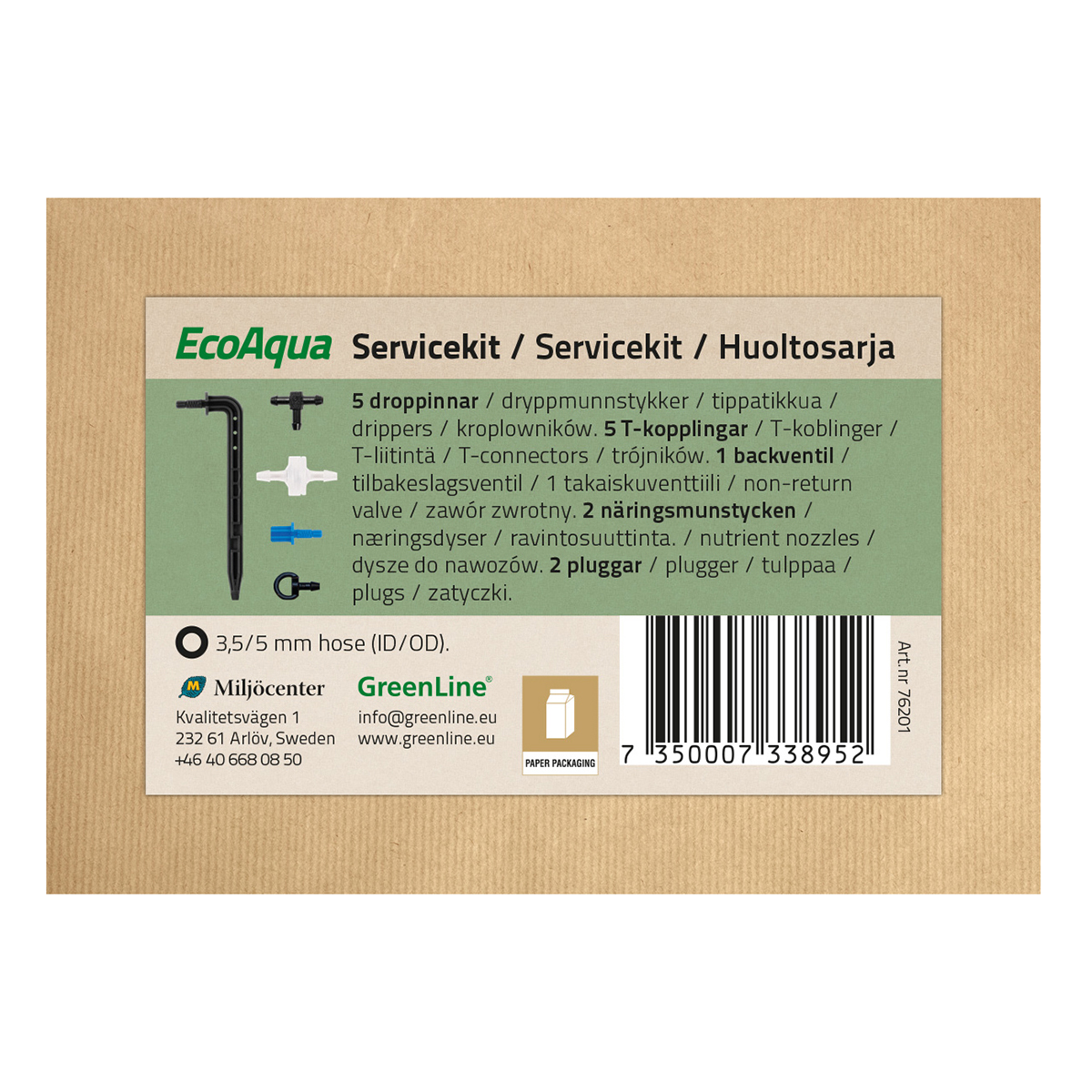 Servicekit Greenline EcoAqua