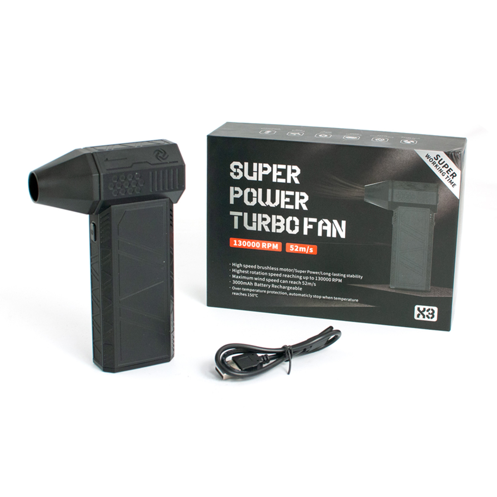 Handfläkt Bihui Turbofläkt Mini