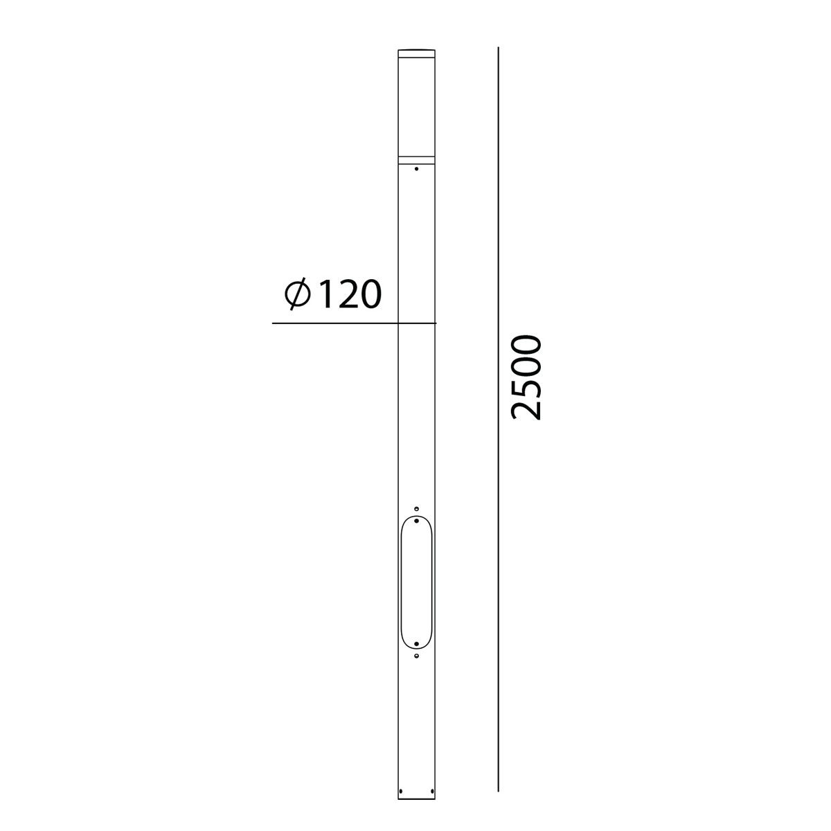 Parkarmatur Stolpe Norlys Egersund 6107