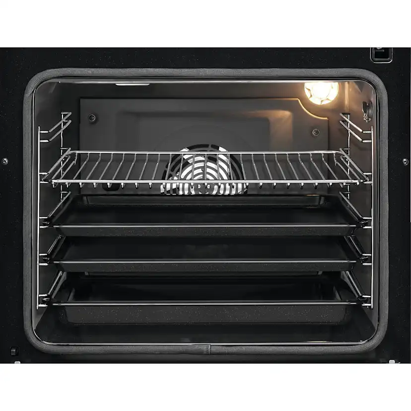 Induktionsspis Electrolux LKI64404SW med Självrengörande Ugn och Hob2Hood