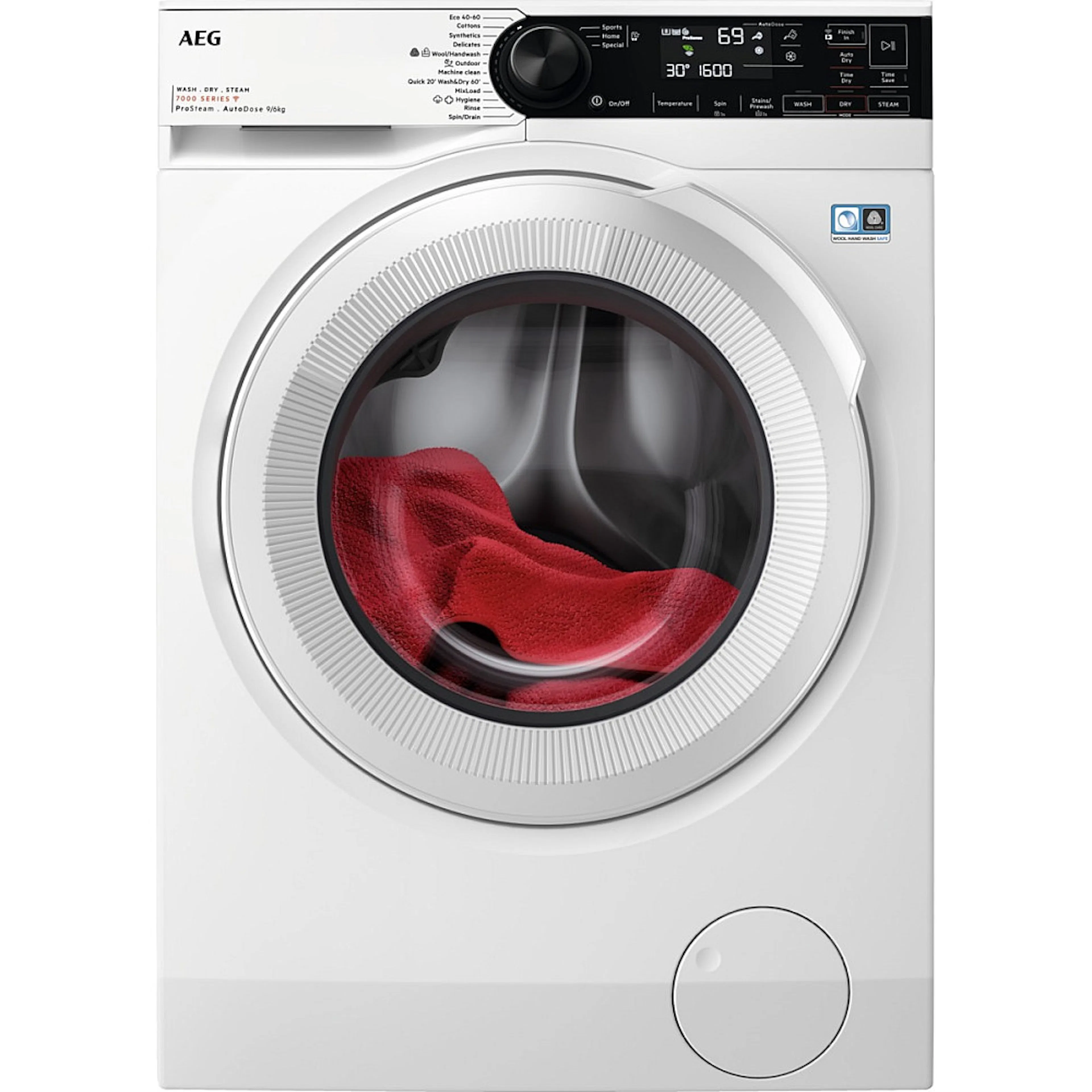 Tvättmaskin med Torktumlare AEG LWR732C96Q ProSteam® Vit