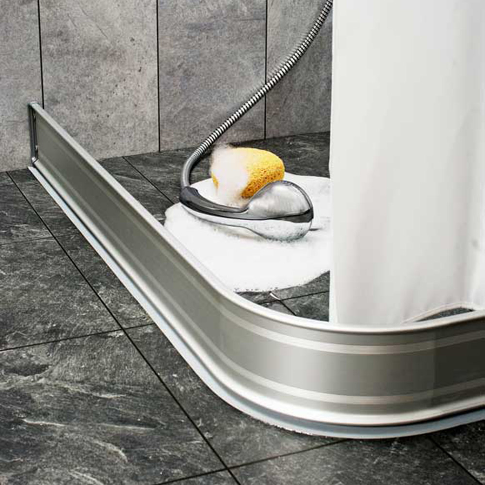 Duschsarg Leif Arvidsson 115x30 cm Vänster, Silver