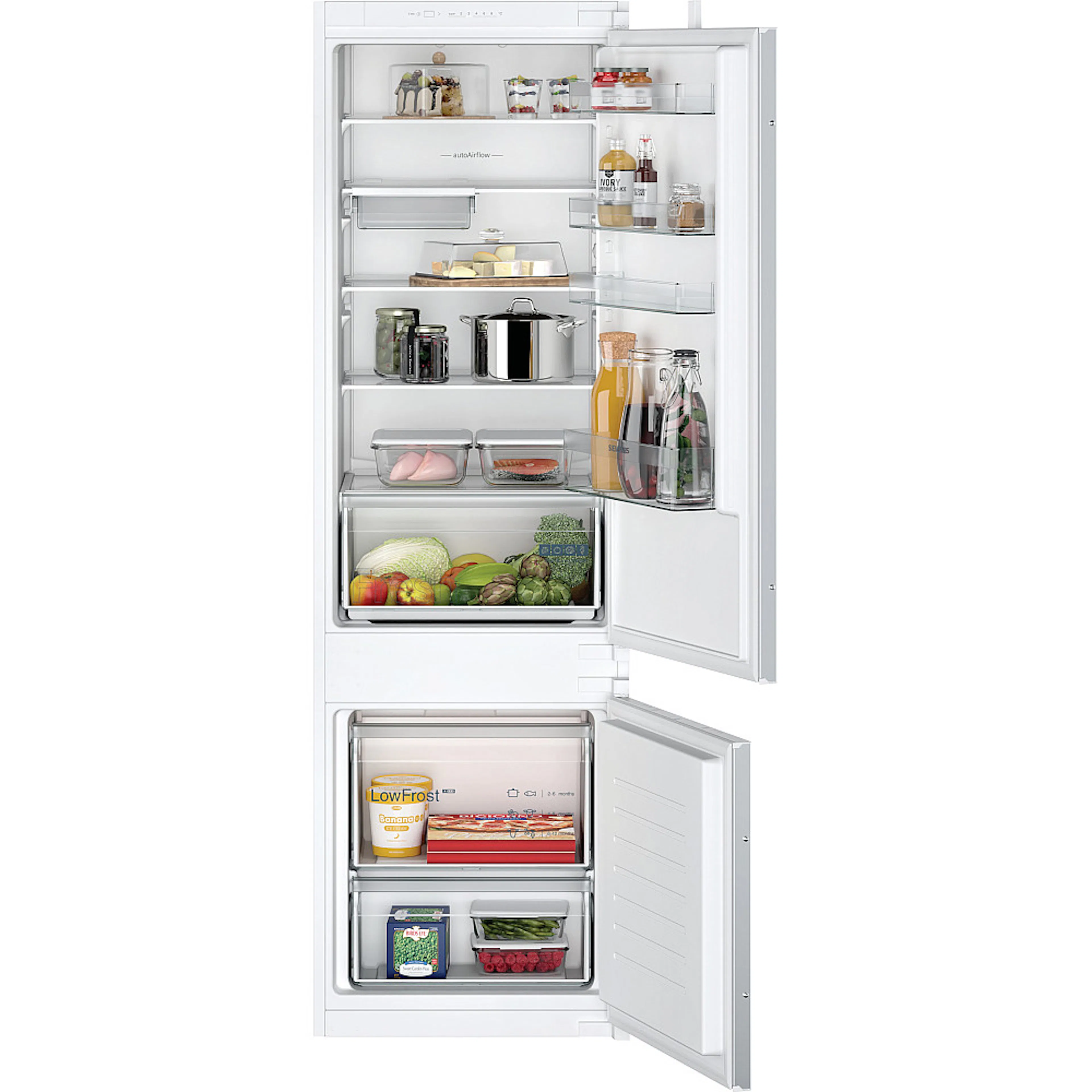 Integrerad Kyl/Frys Siemens iQ100 KI87V5SE0 Med LED-Belysning 177 x 54 Cm