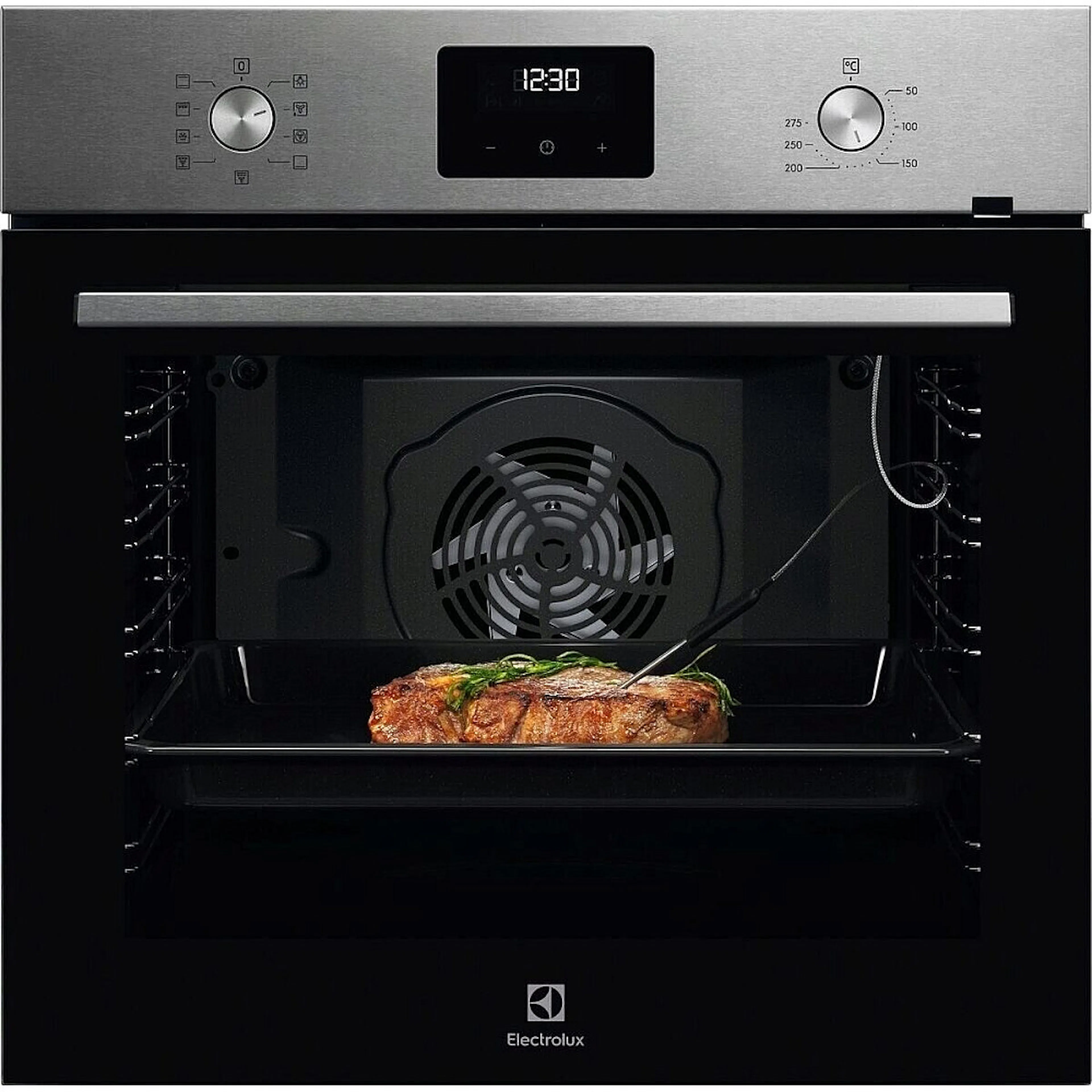 Inbyggnadsugn Electrolux COB402X SenseCook® Svart med Smart Matlagningstermometer
