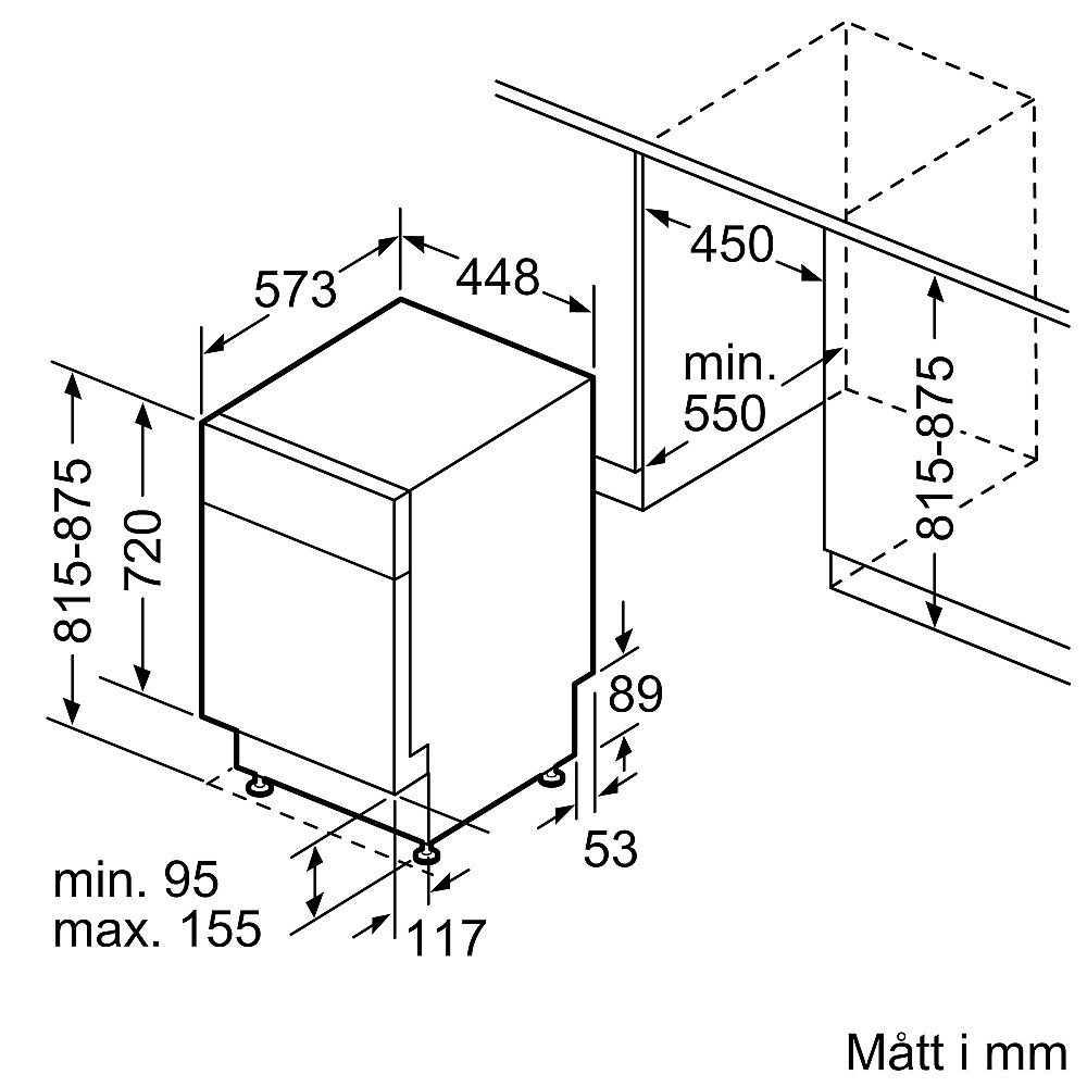 Underbyggd Diskmaskin Siemens SR43ES25ME