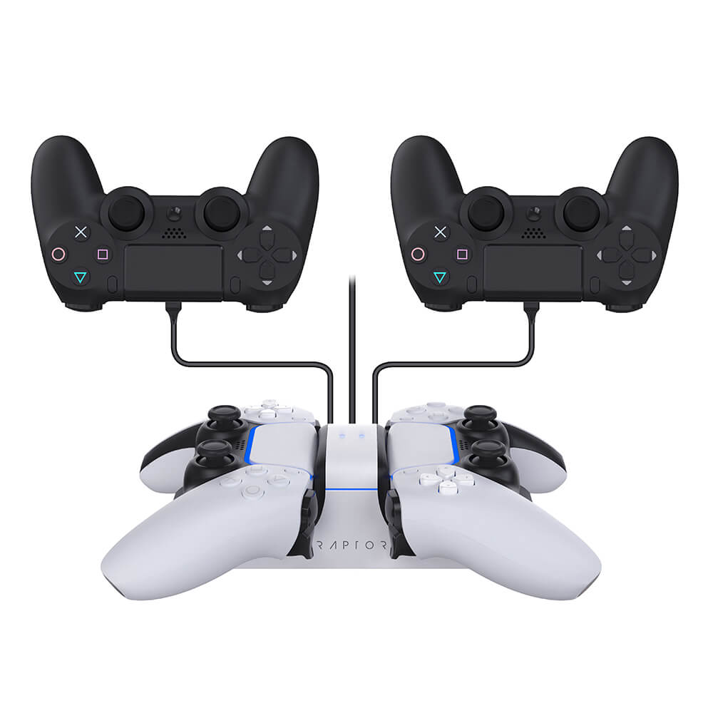 Laddare Raptor för Handkontroll Dual PS4/PS5