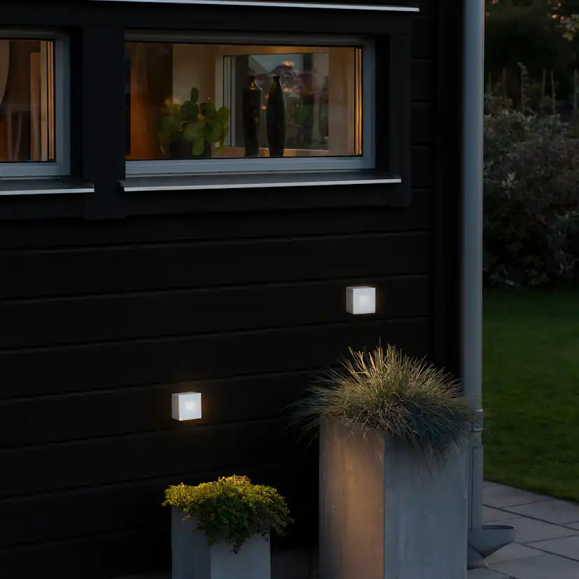 Vägglykta Gnosjö Konstsmide Chieri 1,5W LED Kvadrat