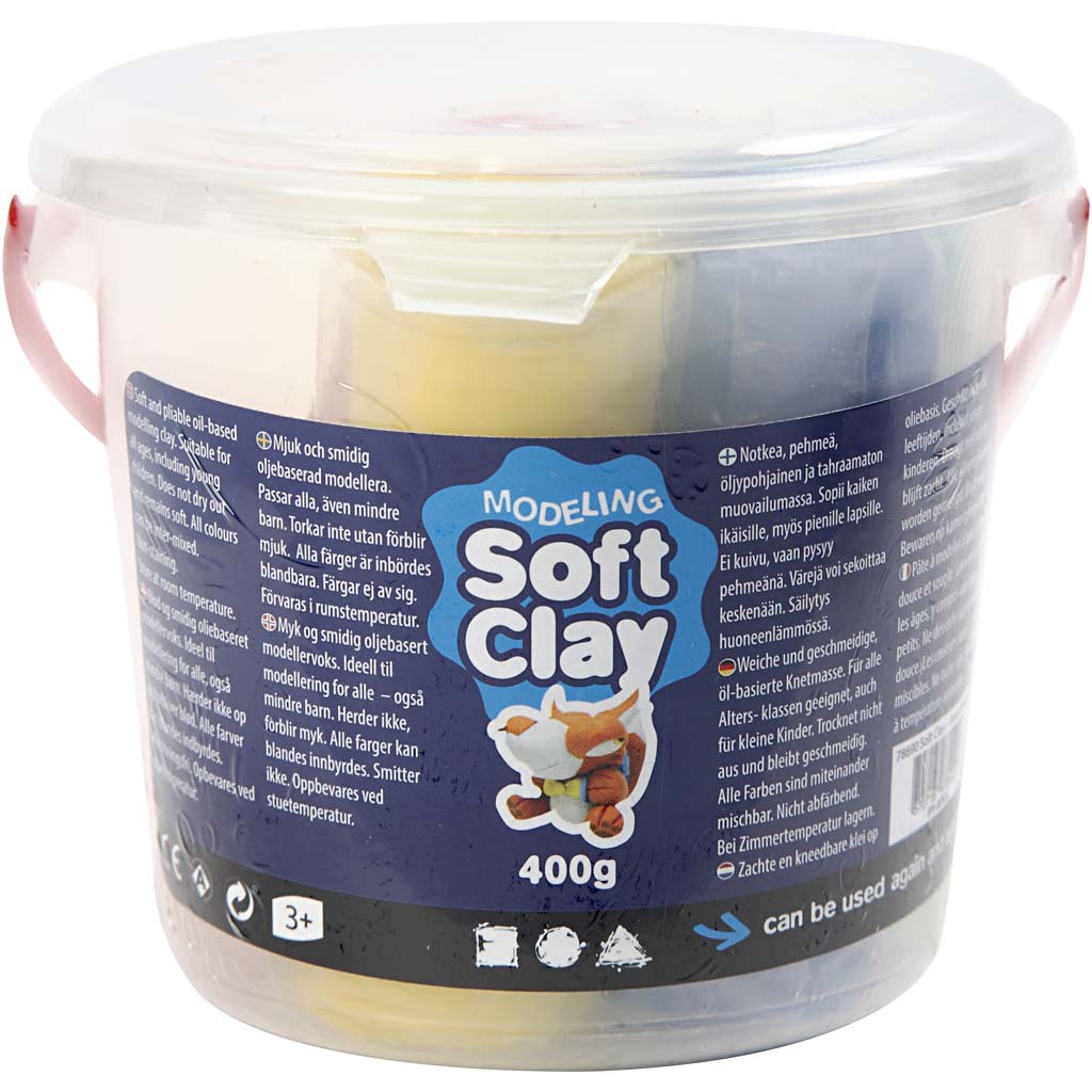 Modellera Creativ Company Soft Clay 9,5 cm 400 g/1 Hink
