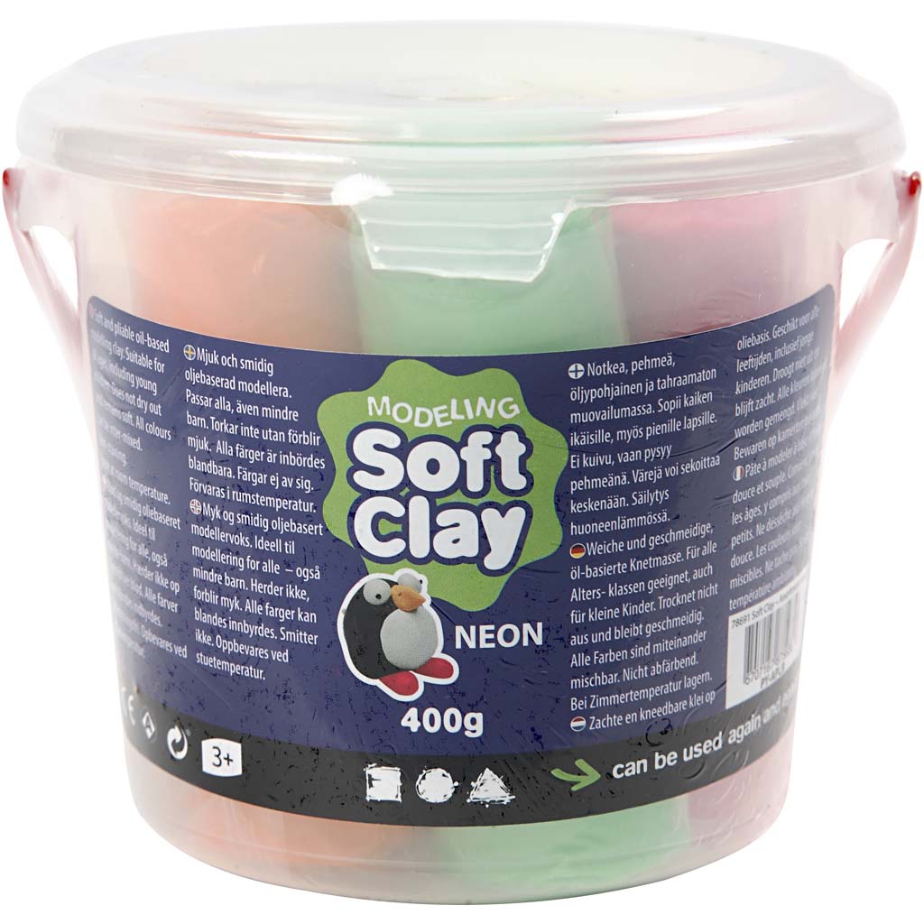 Modellera Creativ Company Soft Clay 9,5 cm 400 g/1 Hink