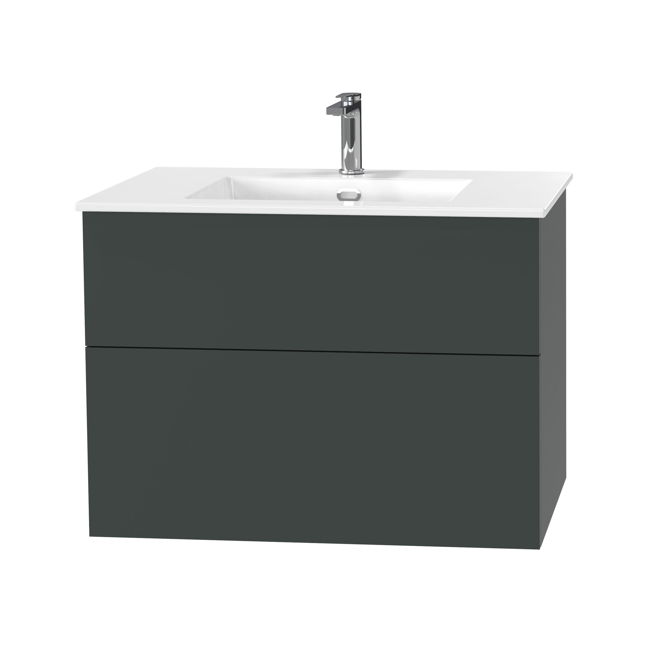 Tvättställsskåp Miller Badrum City 80 för Heltäckande Tvättställ