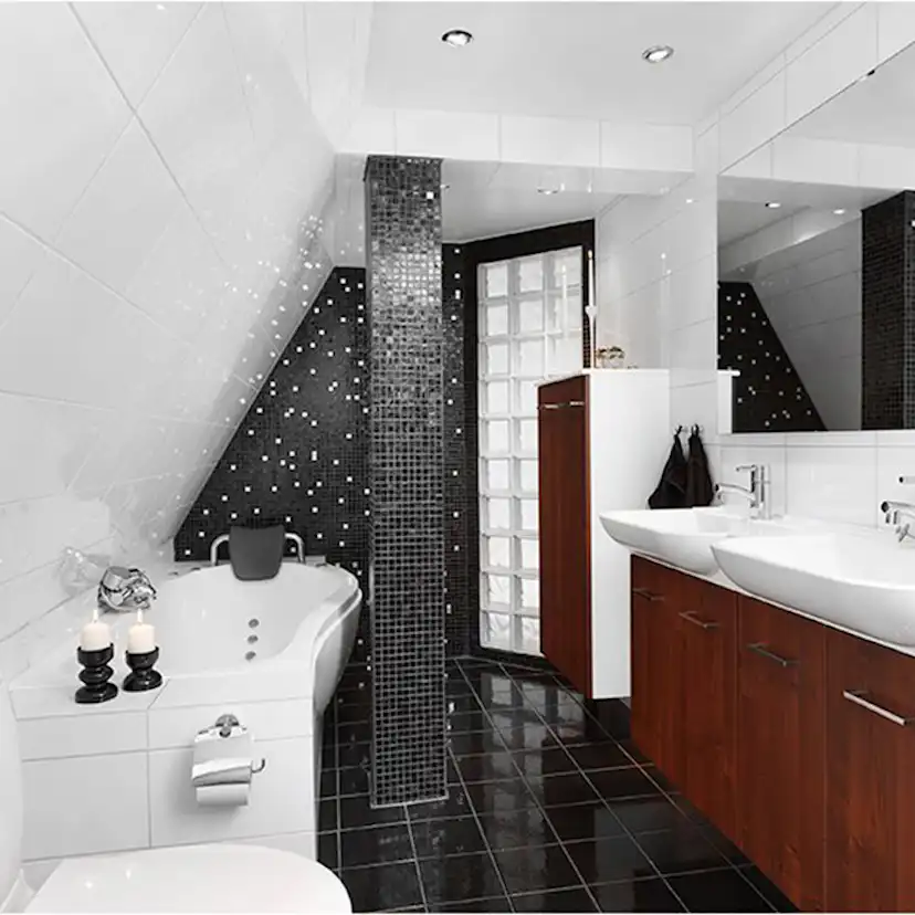 Klinker Konradssons Bisazza Nefertiti Mix Silver 2x2 cm