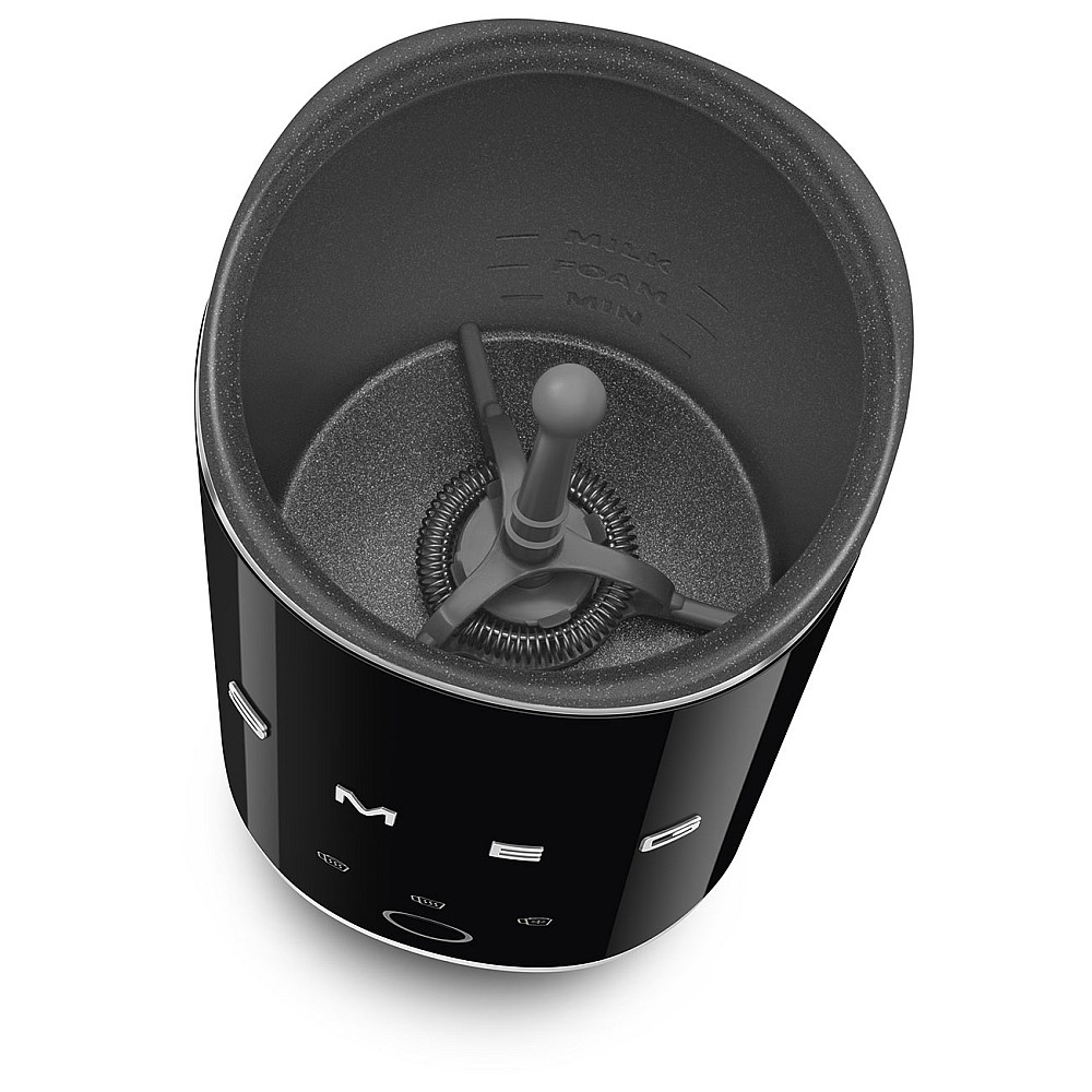 Mini Mjölkskummare Smeg MFF02BLEU Svart högblank