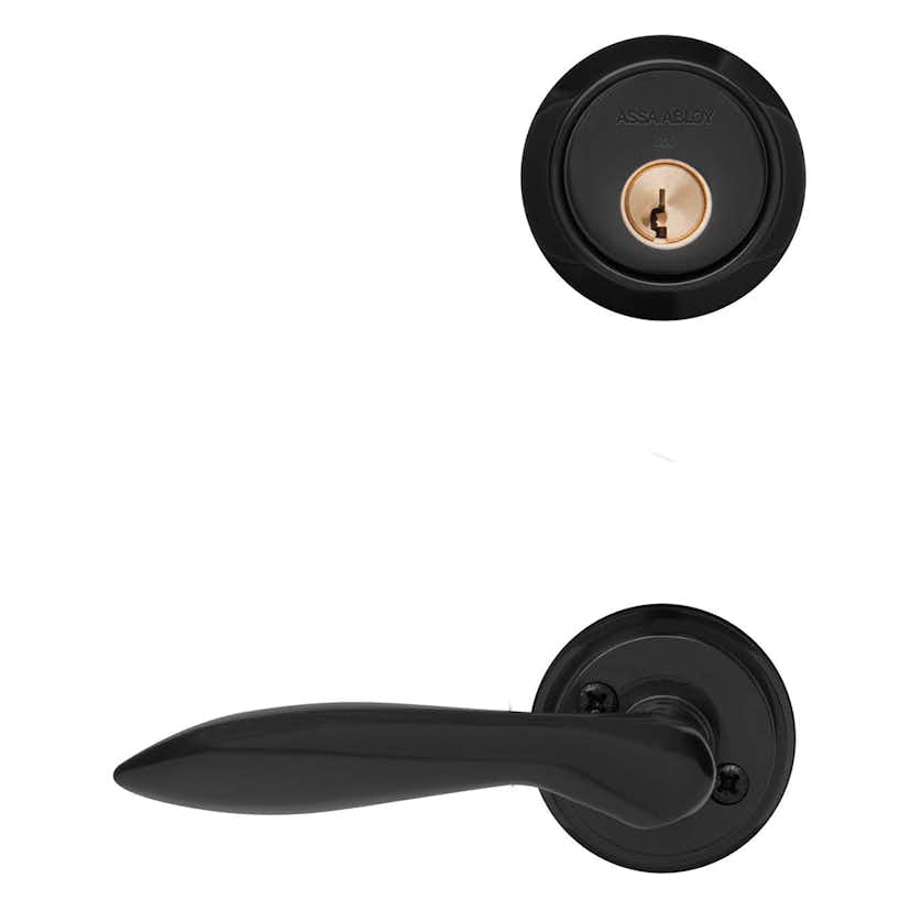 Behörssats ASSA Sidoentré 1956 Mirus Bas, Matt Svart