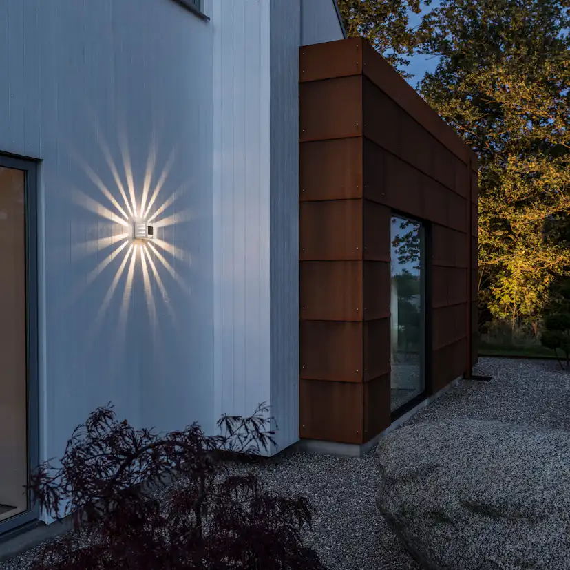 Vägglykta Gnosjö Konstsmide Pescara Fyrkant LED 3W