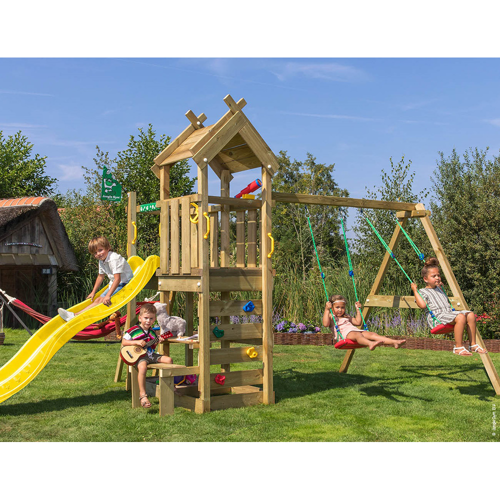 Lektorn Jungle Gym Teepee Gungmodul & Rutschkana Gul