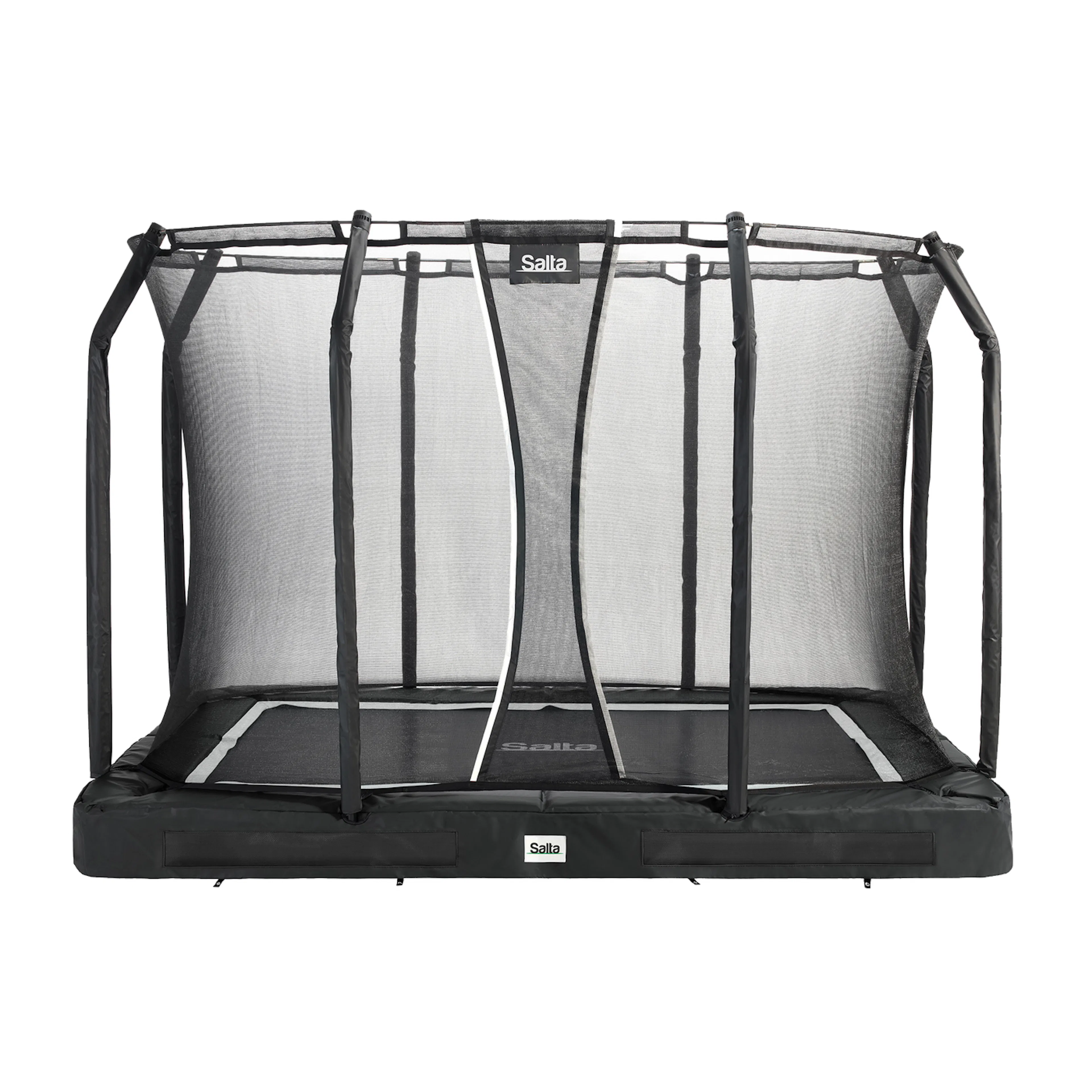 Studsmatta Salta Premium Ground inkl. säkerhetsnät 305x214 cm