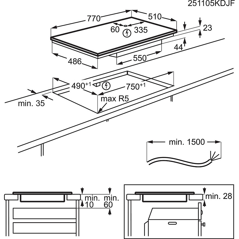 Induktionshäll Electrolux HOB860BSC