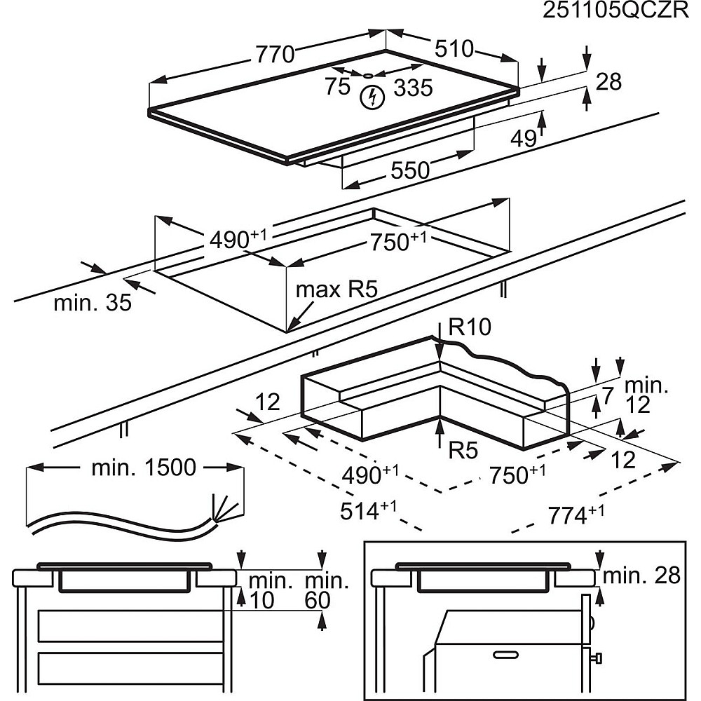 Induktionshäll Electrolux HOB860BSC