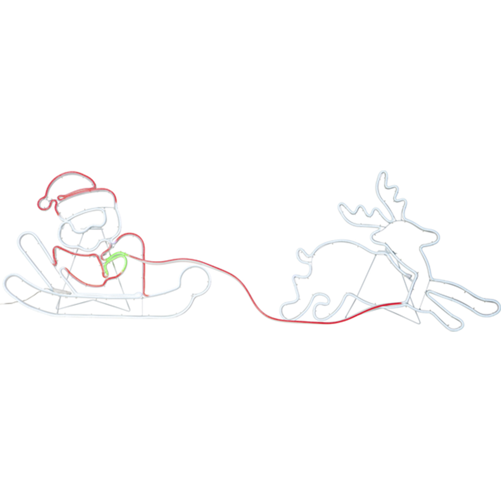 Dekorationsbelysning Star Trading Neoled Jultomte Med Ren