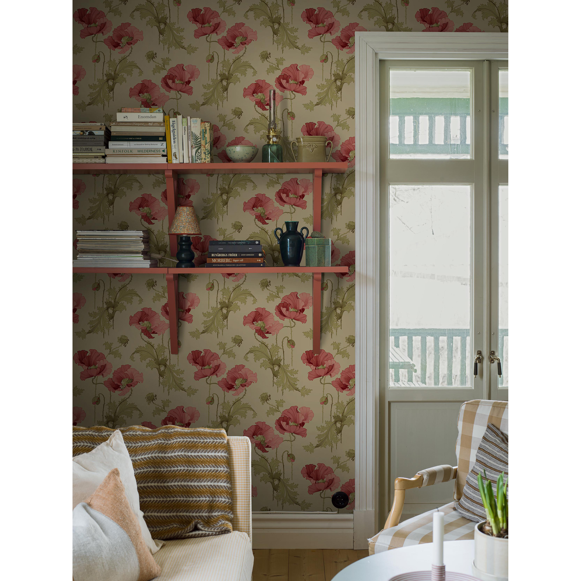 Tapet Boråstapeter Anno II Vallmo 8090