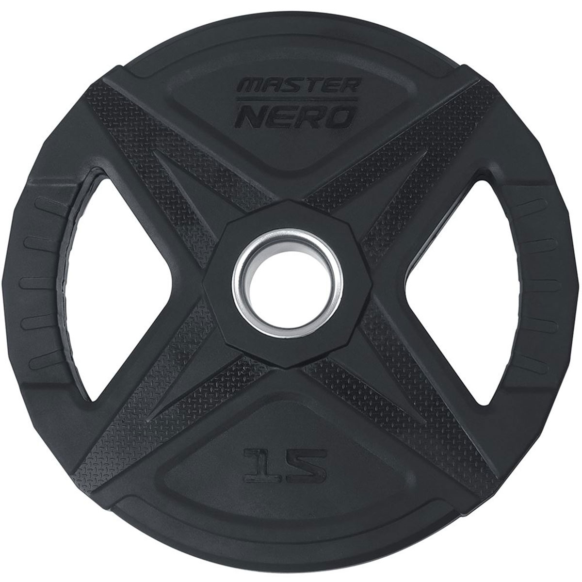 Viktskiva Master Fitness Nero Rubber