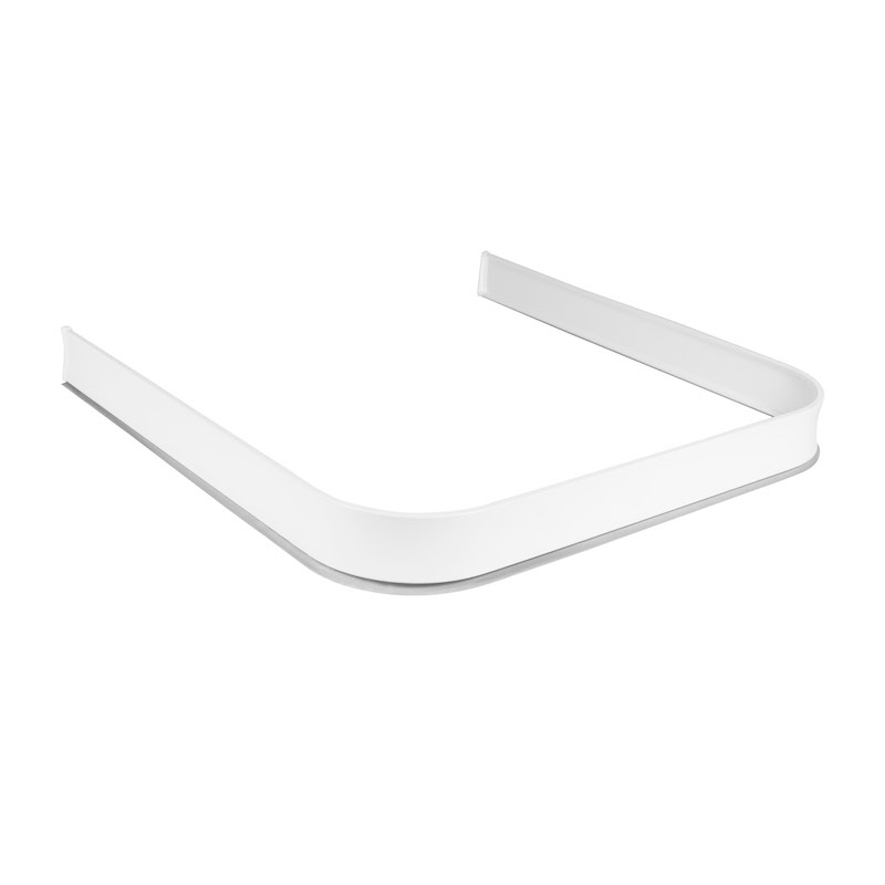 Duschsarg Leijma Stabil U-form Mått: 92x92x92 cm, Vit