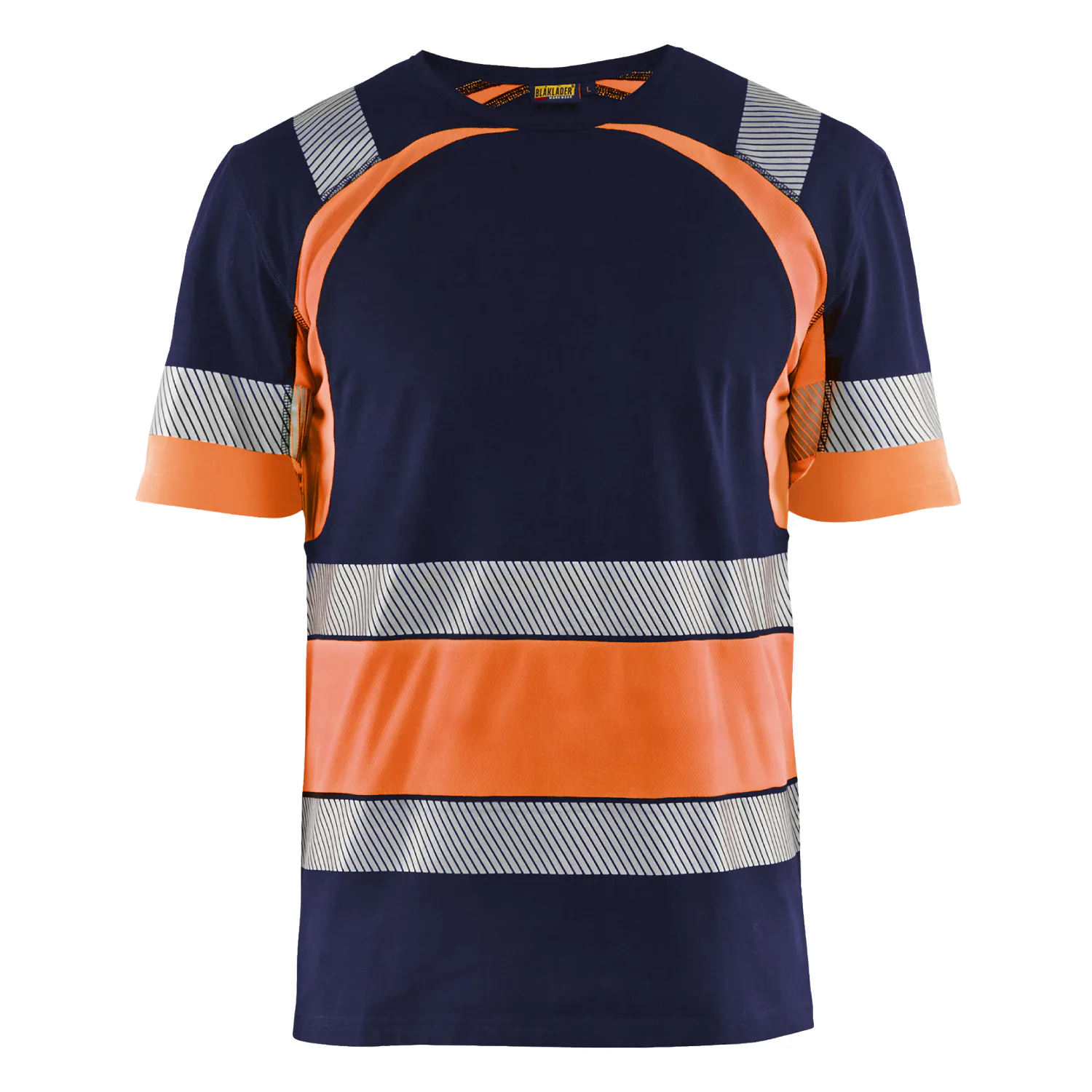 Marinblå/Varselorange