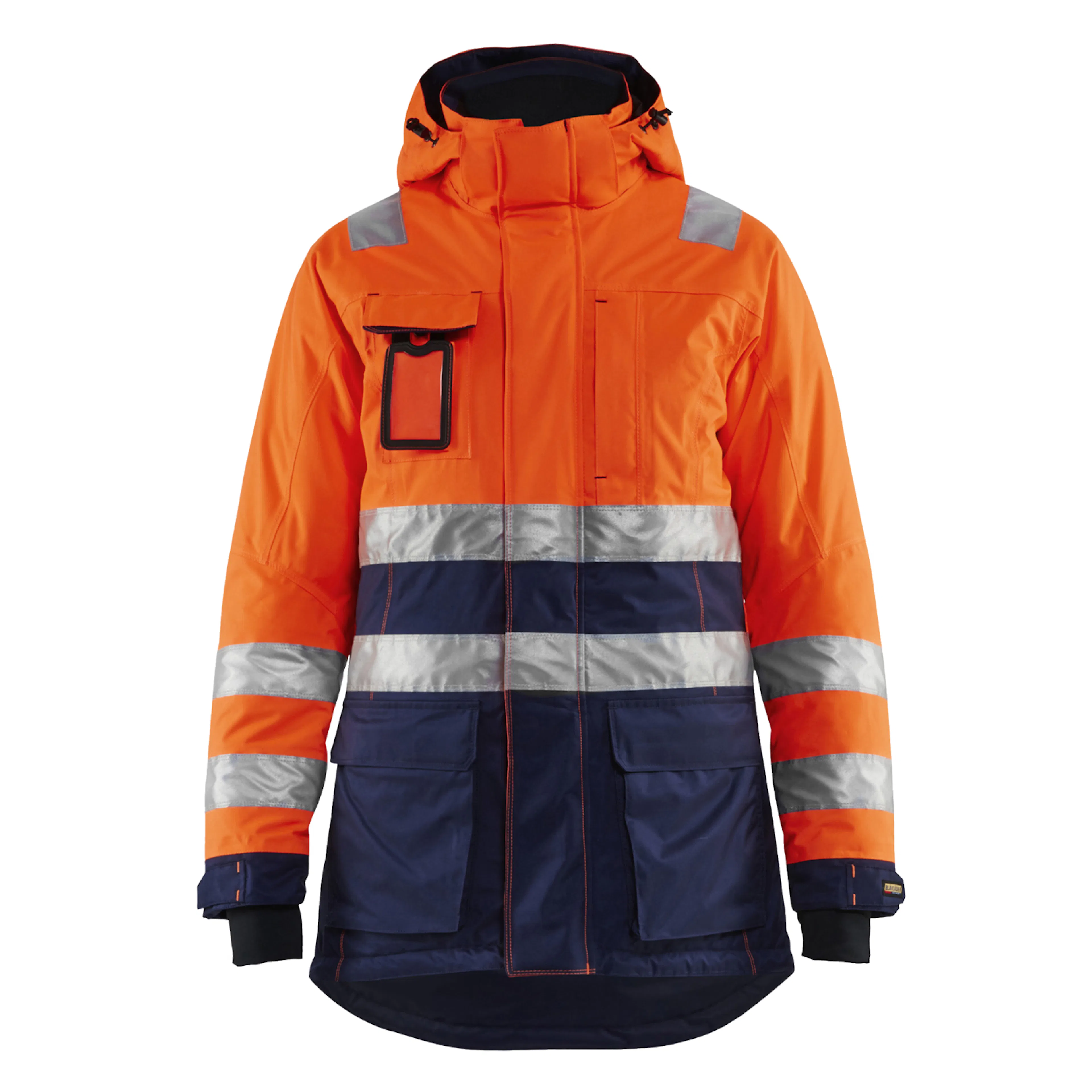Varselorange/Marinblå
