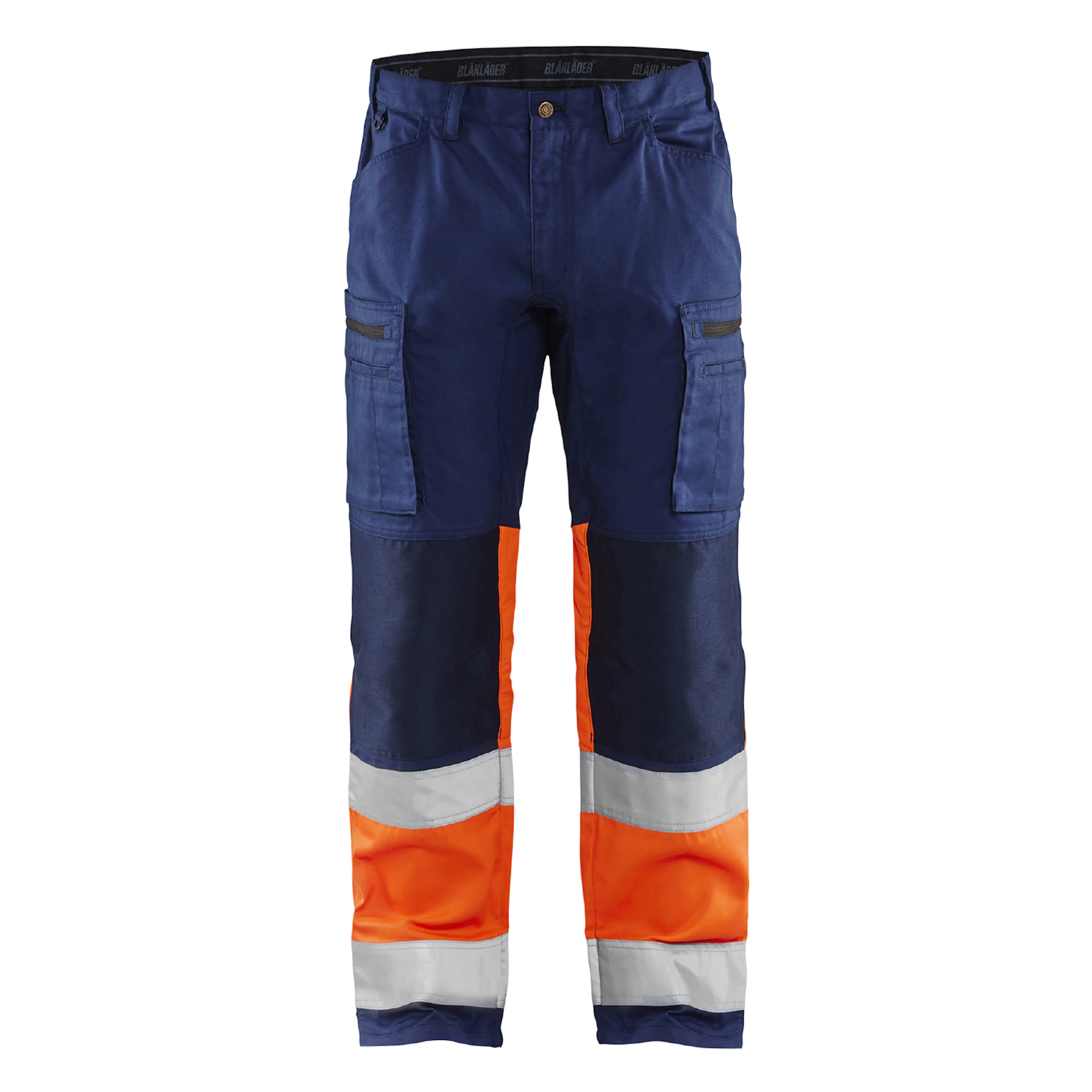 Marinblå/Varselorange