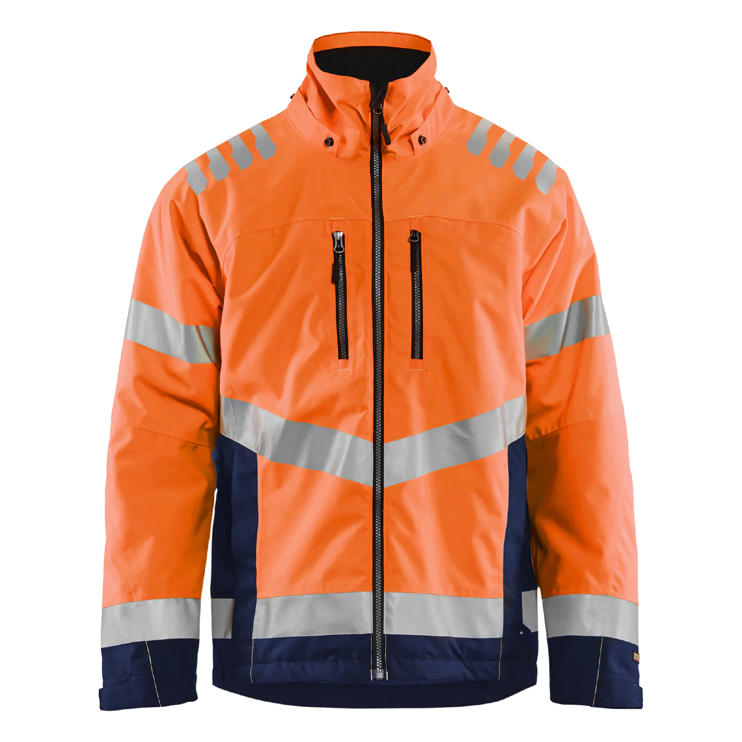 Varselorange/Marinblå