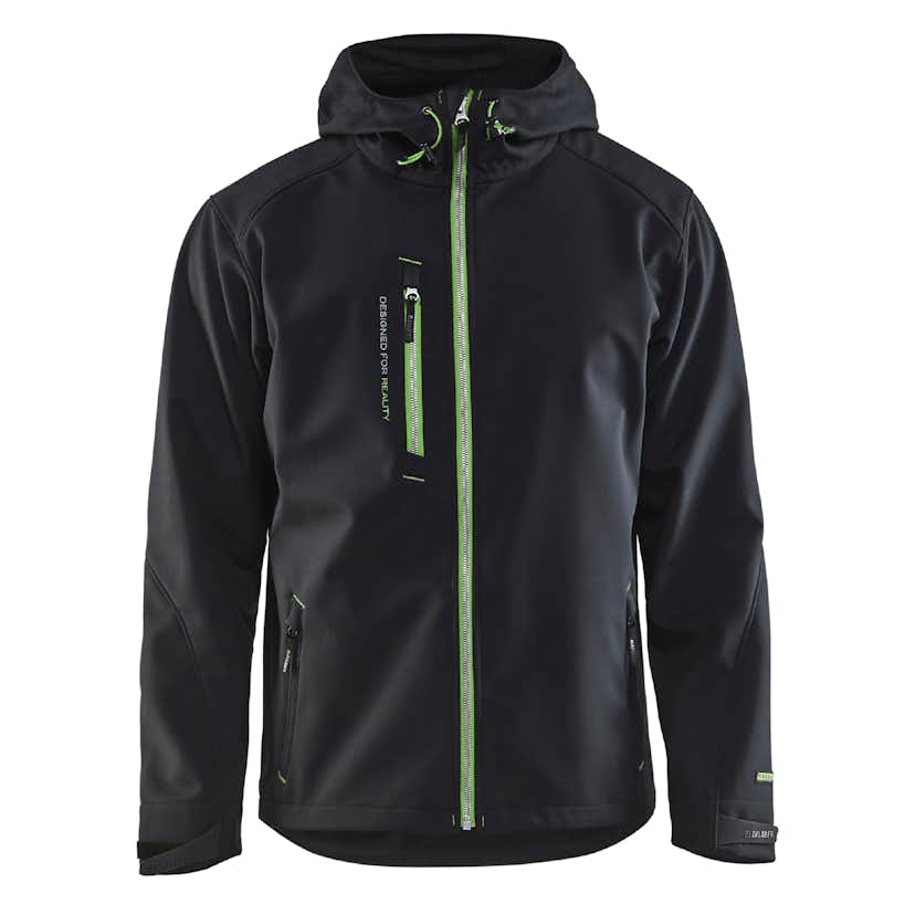 Softshelljacka Blåkläder 49492517 Svart/Grön, storlek: 4XL