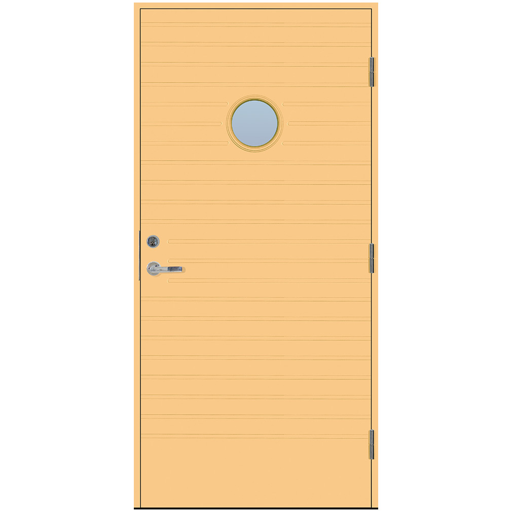 Ytterdörr Scandidoor Gren BxH: 100x210 cm, S-1030-Y20R, Gul, Höger, Klarglas
