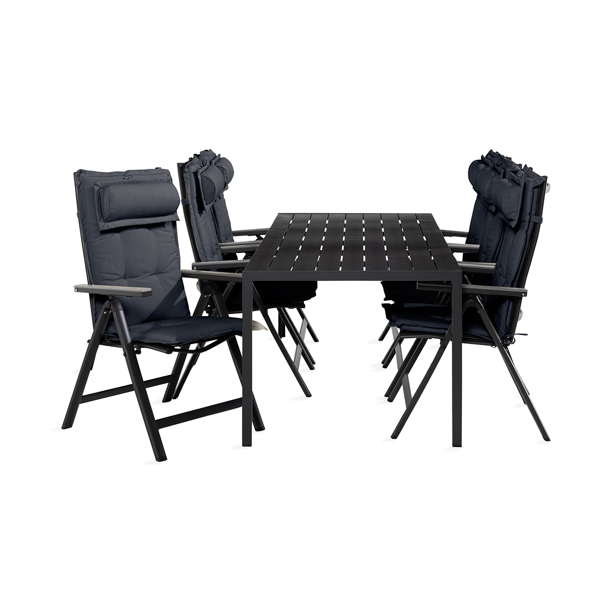 Trädgårdsgrupp Comfort Garden Tunis Matgrupp Utomhus 90x205 + 6 Monaco Light Stol m Dyna