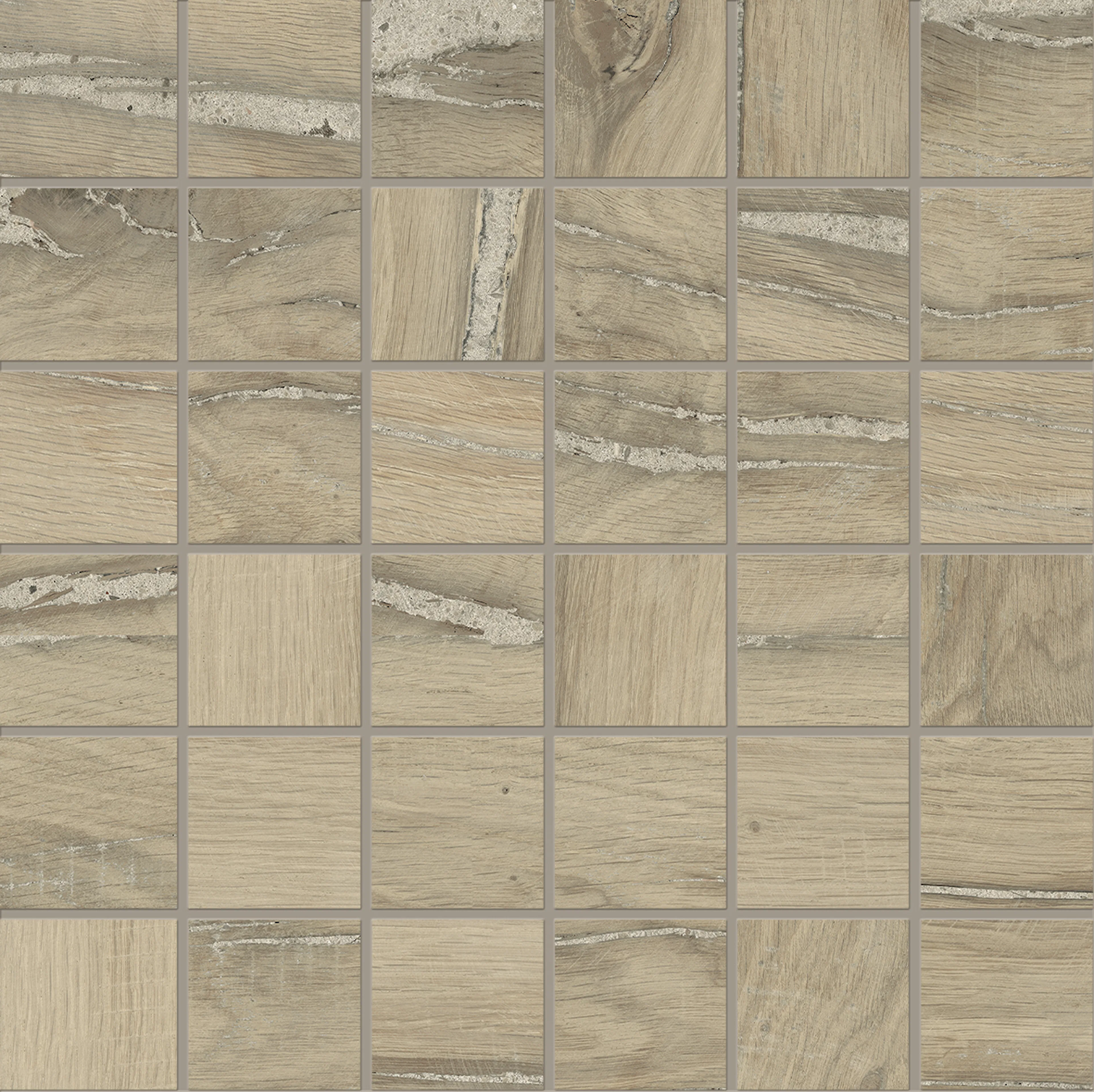 Mosaik Lhådös Trentino Noce mosaik 5x5 cm